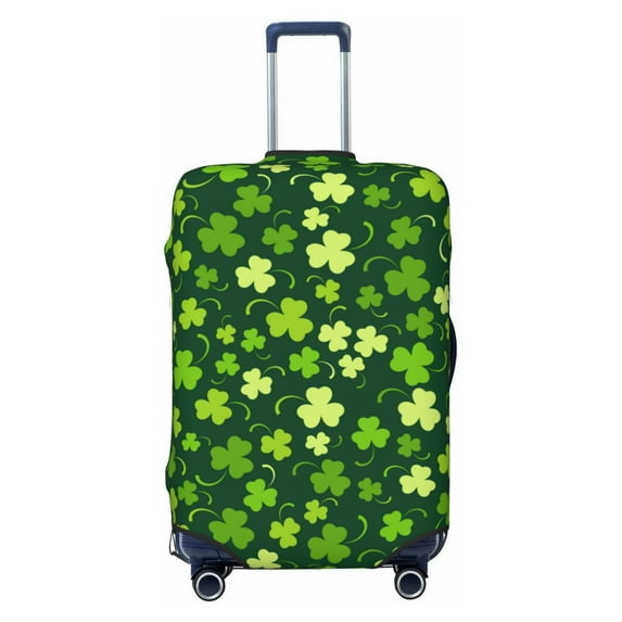 Balery Luggage Cover Happy St. Patrick's day Print Suitcase Covers for Luggage Elastic Washable Suitcase Protector Fits 18-32 Inch Luggage-X-Large