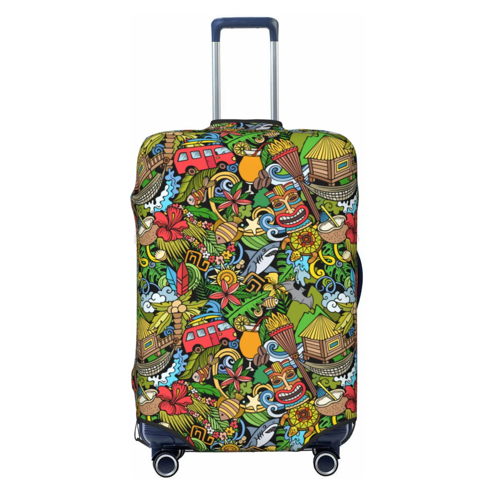 Hawaii Flowers Luggage Covers Color Tribal Pattern Hawaiian LT13