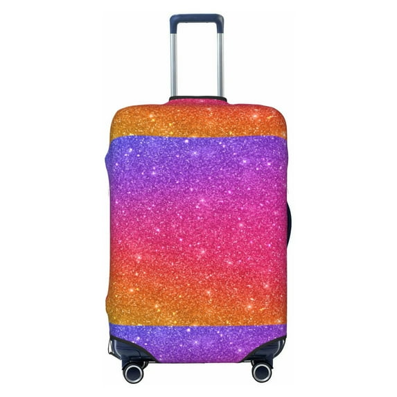 Balery Luggage Cover Holiday Shiny Print Suitcase Covers for Luggage Elastic Washable Suitcase Protector Fits 18-32 Inch Luggage-Medium