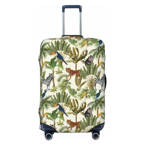 Balery Luggage Cover Jungle Animals Print Suitcase Covers for Luggage Elastic Washable Suitcase Protector Fits 18-32 Inch Luggage-Medium