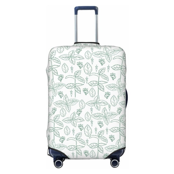 Balery Luggage Cover Leaf Print Print Suitcase Covers for Luggage Elastic Washable Suitcase Protector Fits 18-32 Inch Luggage-Small