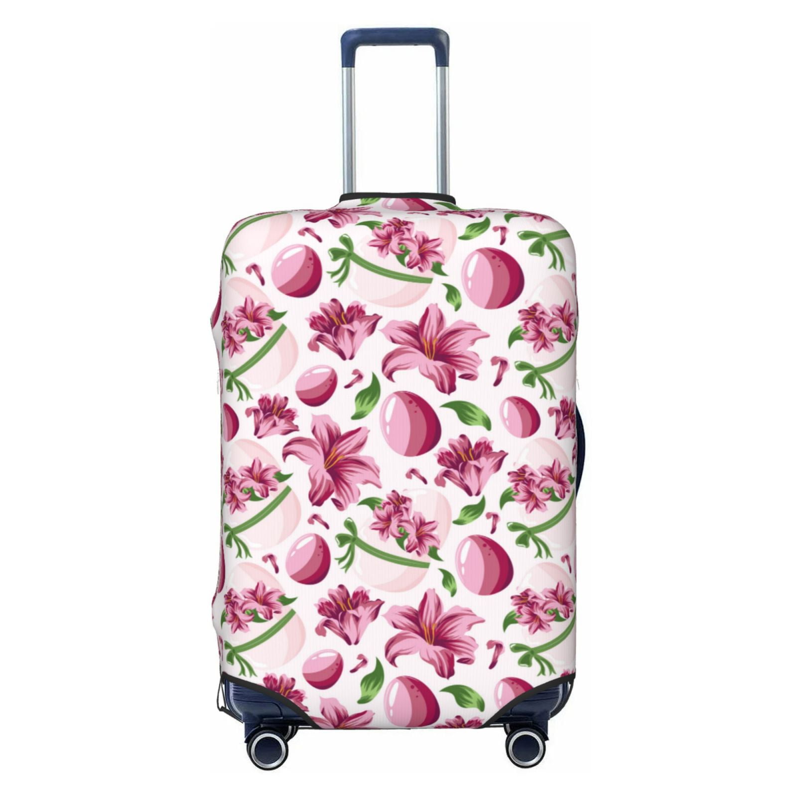 Balery Luggage Cover Lilies Flowers Print Suitcase Covers for Luggage