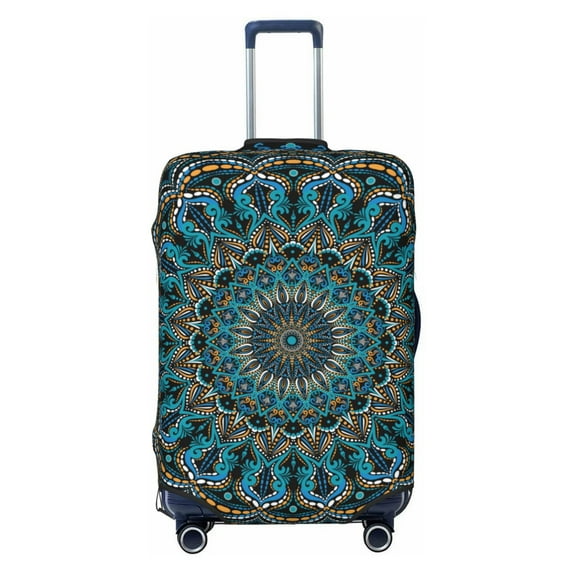 Balery Luggage Cover Mandala Print Suitcase Covers for Luggage Elastic Washable Suitcase Protector Fits 18-32 Inch Luggage-Medium