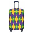 thumbnail image 1 of Balery Luggage Cover Mardi Gras Print Suitcase Covers for Luggage Elastic Washable Suitcase Protector Fits 18-32 Inch Luggage-Small, 1 of 9