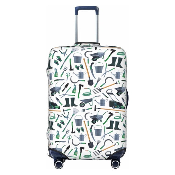 Balery Luggage Cover Modern Industry Print Suitcase Covers for Luggage Elastic Washable Suitcase Protector Fits 18-32 Inch Luggage-Small