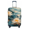 thumbnail image 1 of Balery Luggage Cover Mountain Lotus Serenity Print Suitcase Covers for Luggage Elastic Washable Suitcase Protector Fits 18-32 Inch Luggage-Large, 1 of 9