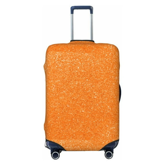 Balery Luggage Cover Orange Glitter2 Print Suitcase Covers for Luggage Elastic Washable Suitcase Protector Fits 18-32 Inch Luggage-X-Large