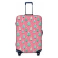 thumbnail image 1 of Balery Luggage Cover Pastel Christmas Trees on Pink Print Suitcase Covers for Luggage Elastic Washable Suitcase Protector Fits 18-32 Inch Luggage-X-Large, 1 of 9