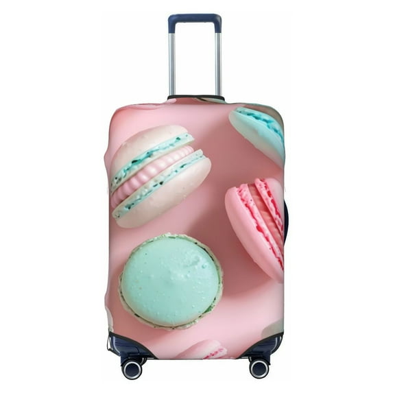 Balery Luggage Cover Pastel Macarons Delight Print Suitcase Covers for Luggage Elastic Washable Suitcase Protector Fits 18-32 Inch Luggage-X-Large