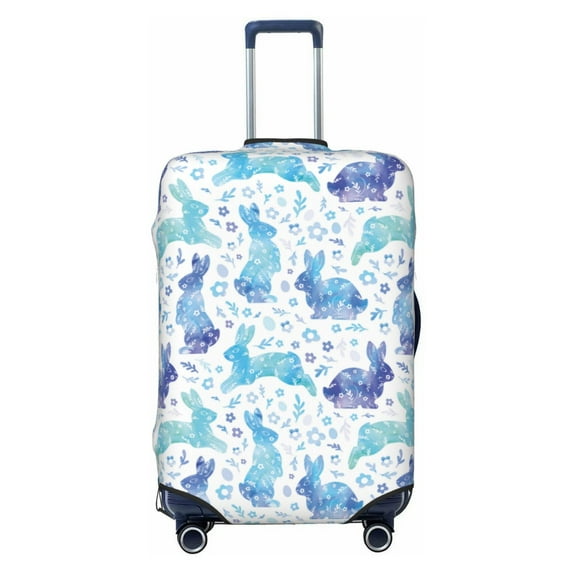 Balery Luggage Cover Rabbit2 Print Suitcase Covers for Luggage Elastic Washable Suitcase Protector Fits 18-32 Inch Luggage-Medium