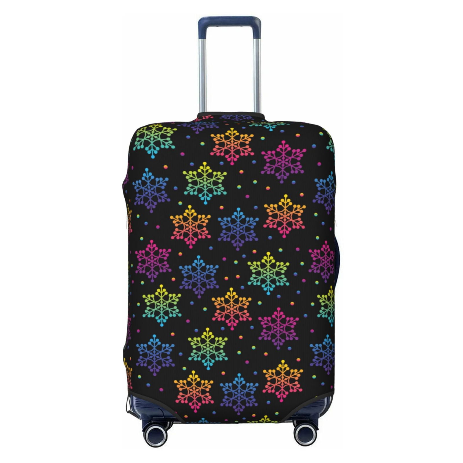 Balery Luggage Cover Rainbow Snowflake Print Suitcase Covers for