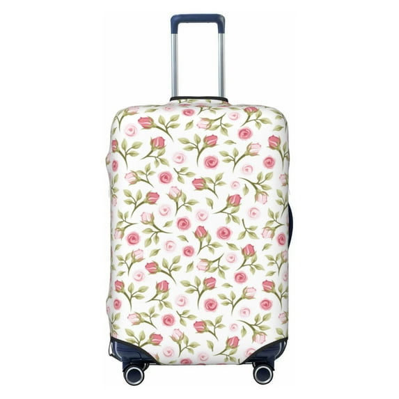 Balery Luggage Cover Rose Flowers Print Suitcase Covers for Luggage Elastic Washable Suitcase Protector Fits 18-32 Inch Luggage-Large
