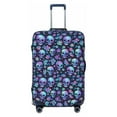 thumbnail image 1 of Balery Luggage Cover Skull purple flower Print Suitcase Covers for Luggage Elastic Washable Suitcase Protector Fits 18-32 Inch Luggage-X-Large, 1 of 9