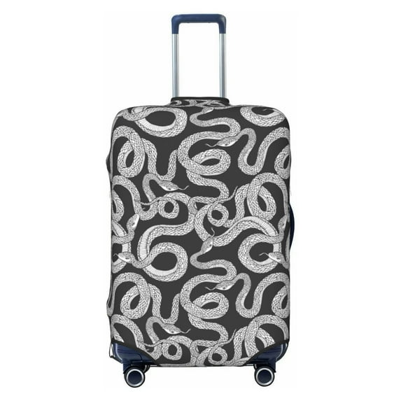 Balery Luggage Cover Snake Print Suitcase Covers for Luggage Elastic Washable Suitcase Protector Fits 18-32 Inch Luggage-Small