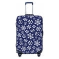 thumbnail image 1 of Balery Luggage Cover Snowflakes On Dark Blue Print Suitcase Covers for Luggage Elastic Washable Suitcase Protector Fits 18-32 Inch Luggage-Small, 1 of 9