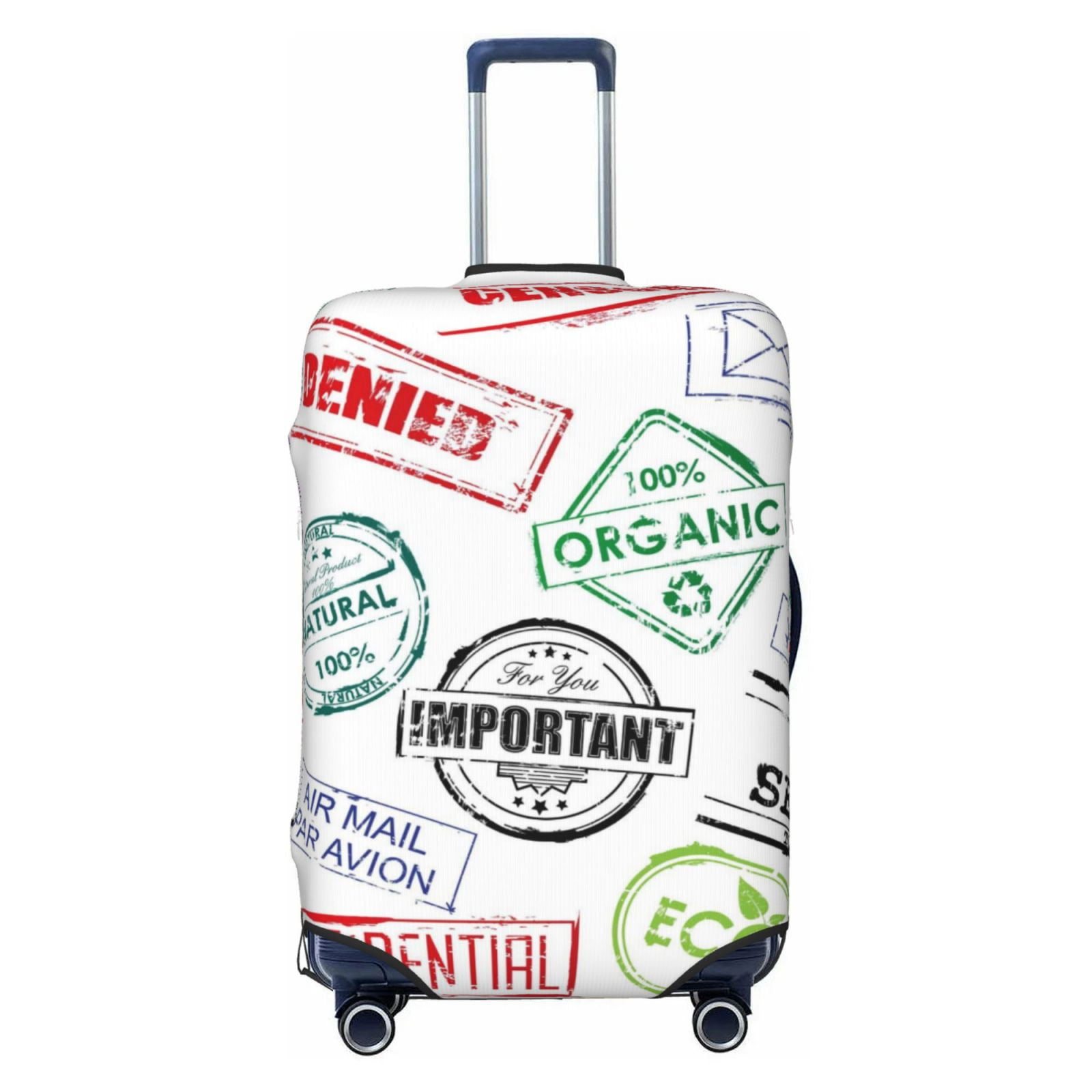 Hamburger Pattern Print Luggage Cover Protector main image 0