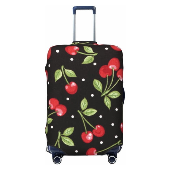 Balery Luggage Cover Sweet Red Cherry Print Suitcase Covers for Luggage Elastic Washable Suitcase Protector Fits 18-32 Inch Luggage-X-Large