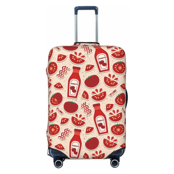 Balery Luggage Cover Tomatoes Print Suitcase Covers for Luggage Elastic Washable Suitcase Protector Fits 18-32 Inch Luggage-Medium