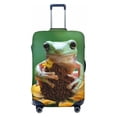 thumbnail image 1 of Balery Luggage Cover Tree Frog Sitting On Sunflowes Print Suitcase Covers for Luggage Elastic Washable Suitcase Protector Fits 18-32 Inch Luggage-Large, 1 of 9