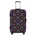 thumbnail image 1 of Balery Luggage Cover Vinyl Records Musical Notes Print Suitcase Covers for Luggage Elastic Washable Suitcase Protector Fits 18-32 Inch Luggage-Large, 1 of 9