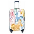 thumbnail image 1 of Balery Luggage Cover Zebra Colourful Print Suitcase Covers for Luggage Elastic Washable Suitcase Protector Fits 18-32 Inch Luggage-X-Large, 1 of 9