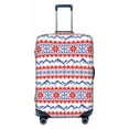 Balery Luggage Cover red blue Snow Mountain Print Suitcase Covers for