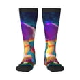 thumbnail image 1 of Balery Magic Mushrooms ,Fireflies Printed Novelty Socks Men's Women's Crew Socks Sports Socks Knee High Socks Cotton Socks Quirky and Cool Socks, 1 of 9
