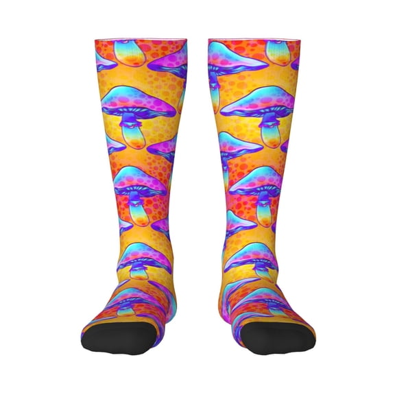 Balery Magic Mushrooms Fun Novelty Socks Men'S Women'S Crew Socks Funny Crazy Novelty Socks Quirky And Cool Socks