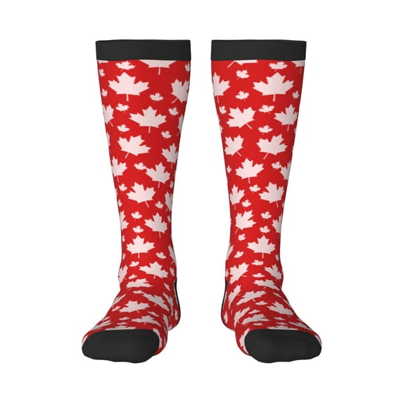 Balery Maple Leaves Fun Novelty Socks Men'S Women'S Crew Socks Funny Crazy Novelty Socks Quirky And Cool Socks