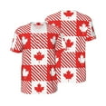 thumbnail image 1 of Balery Maple Leaves1 Baseball Jersey for Men Casual Button Down Shirts Short Sleeve Active Team Sports Uniform-3X-Large, 1 of 9