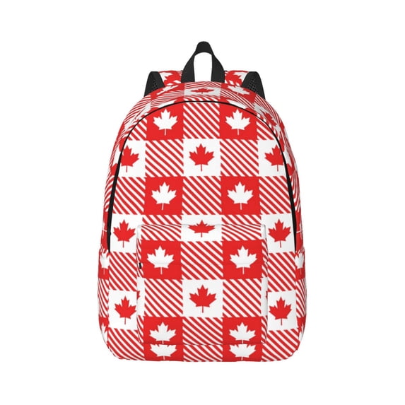 Balery Maple Leaves1 Vintage Canvas Backpack for Men and Women - Large Capacity, Durable Travel Laptop Bag for School, Work, Hiking, and Outdoor Activities