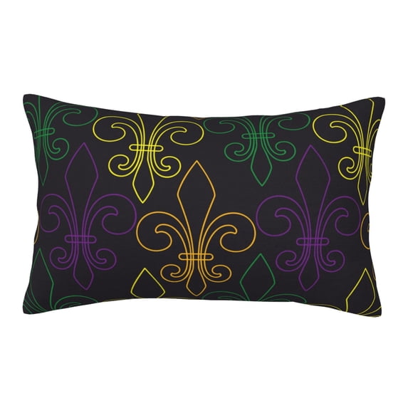 Balery Mardi Gras Carnival Bedding Queen Pillow Cases - Envelope Closure - Soft Brushed Microfiber Fabric - Shrinkage and Fade Resistant Pillow Cases-