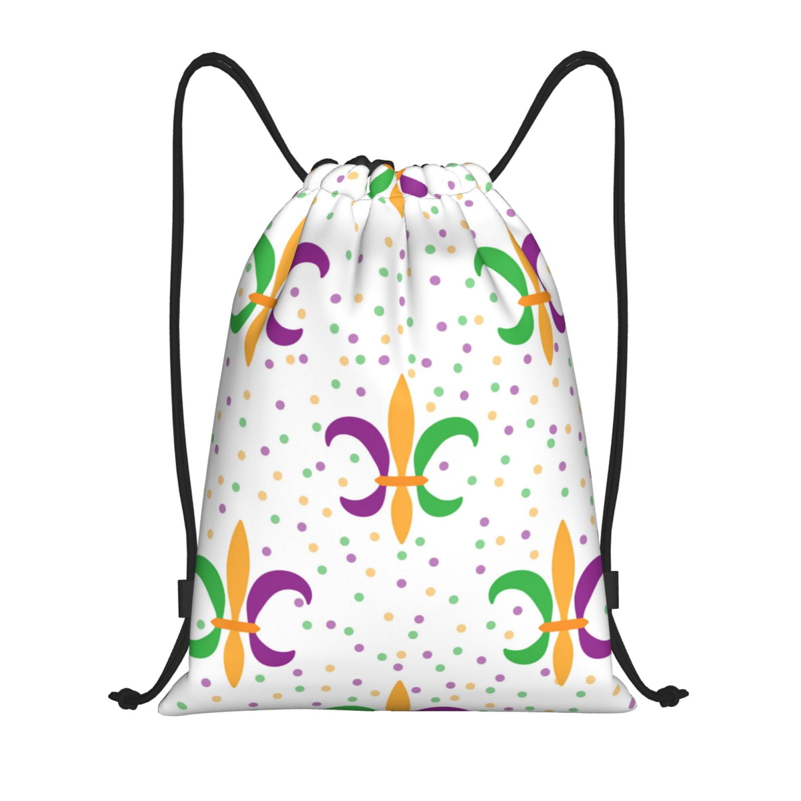 Balery Mardi Gras Carnival1 Pattern Drawstring Backpack Bag Sport Gym