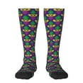 thumbnail image 1 of Balery Mardi Gras Carnival3 Fun Novelty Socks Men'S Women'S Crew Socks Funny Crazy Novelty Socks Quirky And Cool Socks, 1 of 9