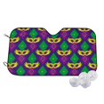 thumbnail image 1 of Balery Mardi Gras Carnival3 Print Car Windshield Sun Shade,Windshield Sunshade for Car Pickup Truck SUV Accessories-Medium, 1 of 7