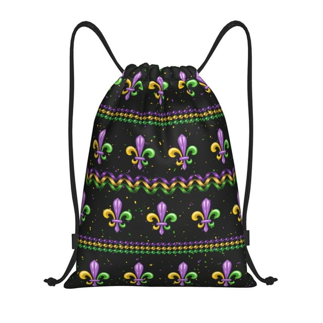 mardi gras drawstring bag