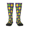 thumbnail image 1 of Balery Mardi Gras Fun Novelty Socks Men'S Women'S Crew Socks Funny Crazy Novelty Socks Quirky And Cool Socks, 1 of 9