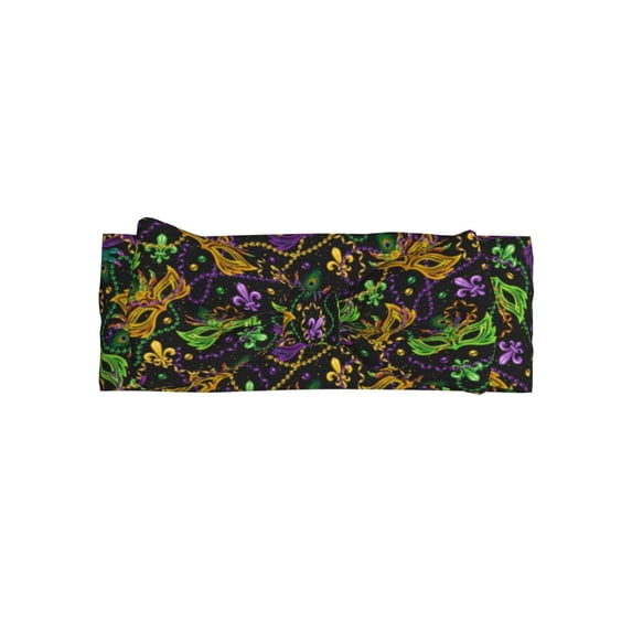 Balery Mardi Gras Surface Pattern Baby Headbands Hairbands Hair Bow Elastics for Baby Girls Newborn Infant Toddlers Kids