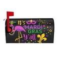 thumbnail image 1 of Balery Mardi Gras with Flamingo Mailbox Cover - Standard Size-, 1 of 9