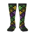 thumbnail image 1 of Balery Mardi Gras1 Fun Novelty Socks Men'S Women'S Crew Socks Funny Crazy Novelty Socks Quirky And Cool Socks, 1 of 9