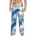 thumbnail image 1 of Balery Marine Animals print Men's Pajama Pants,Ultra Lightweight Pjs,Lounge Pant-X-Large, 1 of 9