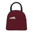 thumbnail image 1 of Balery Maroon Pattern Lunch Bag Women, Lunch Box, Lunch Bag, Small Leakproof Lunch Tote Large Capacity Reusable Insulated Cooler Lunch Container-One Size, 1 of 6