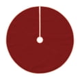 thumbnail image 1 of Balery Maroon Printed Christmas Tree Skirt , Merry Christmas Party Christmas Tree Decoration,Adjustable Tree Skirt-30", 1 of 6