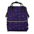 thumbnail image 1 of Balery Mathematical Symbols Mummy Backpack - Waterproof Twill Canvas, Large Capacity Diaper Bag with Multiple Pockets and Adjustable Straps, 1 of 6