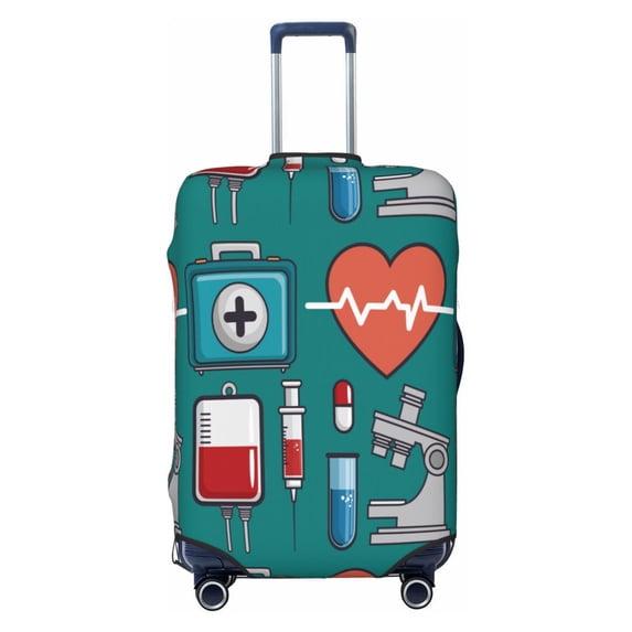Balery Medical Elements Luggage Cover Protector, Scratch And Dirt Resistant, Fits 18-32 Inch Luggage - Large