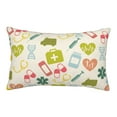 thumbnail image 1 of Balery Medical Icons Bedding Queen Pillow Cases - Envelope Closure - Soft Brushed Microfiber Fabric - Shrinkage and Fade Resistant Pillow Cases-, 1 of 9