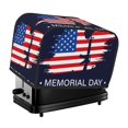 thumbnail image 1 of Balery Memorial Day Pattern Oven Cover Kitchen Bread Machine Protector, 2 Slice Toaster Cover for Home, Anti Dust Fingerprint Coaster Cover, 1 of 7