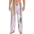 thumbnail image 1 of Balery Men'S Aerial Yoga For Unicorn Pants,Sleepwear Pants,Pajama Pants,Pj Bottoms Drawstring And Pockets-Small, 1 of 9