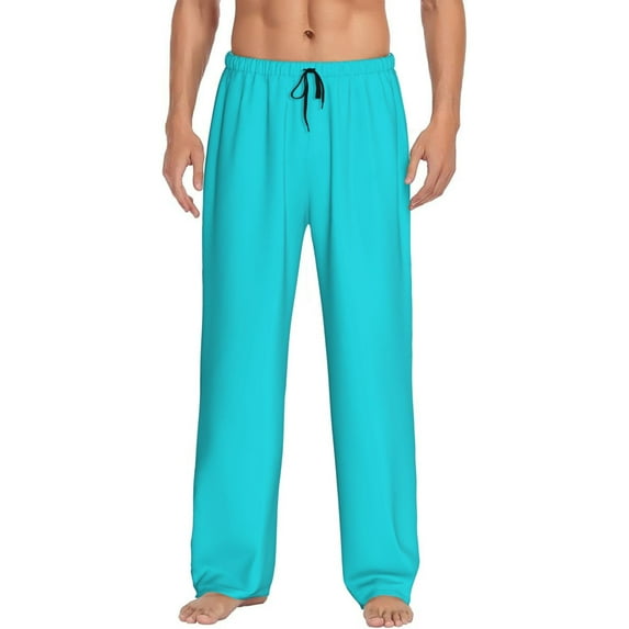 Balery Men'S Aqua Pants,Sleepwear Pants,Pajama Pants,Pj Bottoms Drawstring And Pockets-Xx-Large