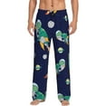 thumbnail image 1 of Balery Men'S Astronaut Dinosaur And Space Pants,Sleepwear Pants,Pajama Pants,Pj Bottoms Drawstring And Pockets-Small, 1 of 9